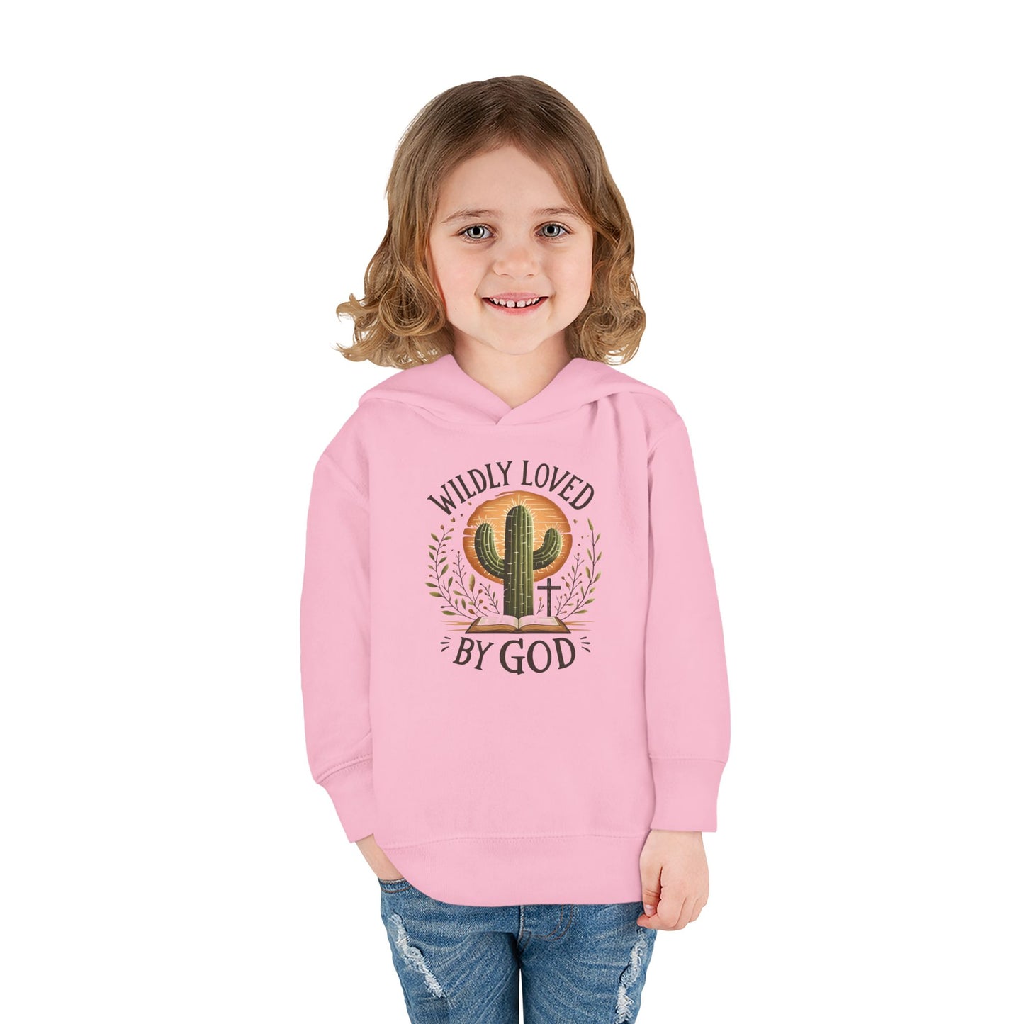 Christian Toddler Hoodie – Wildly Loved by God Kids Cactus Hoodie