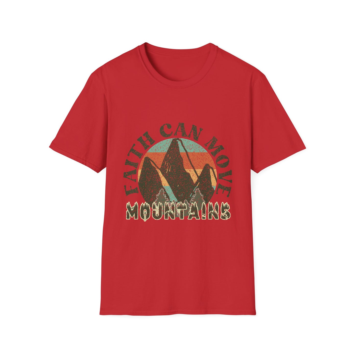 Faith Can Move Mountains T-Shirt — Vintage Mountain Faith Graphic Tee