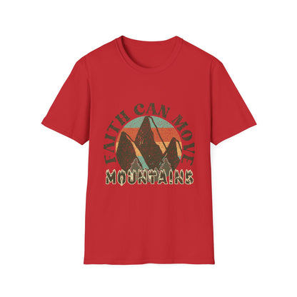 Faith Can Move Mountains T-Shirt — Vintage Mountain Faith Graphic Tee