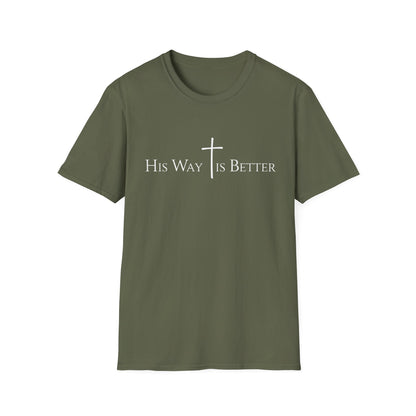 His Way is Better T-Shirt - Christian Cross Graphic Tee