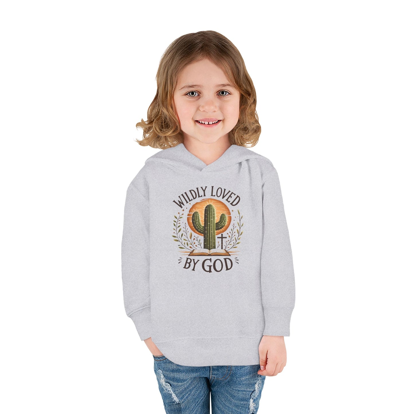 Christian Toddler Hoodie – Wildly Loved by God Kids Cactus Hoodie
