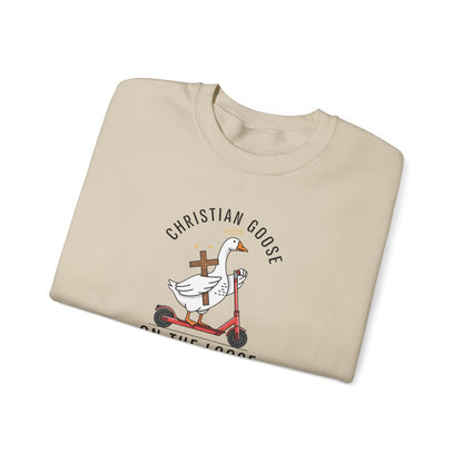 Christian Sweatshirt | Goose on the Loose Faith Apparel