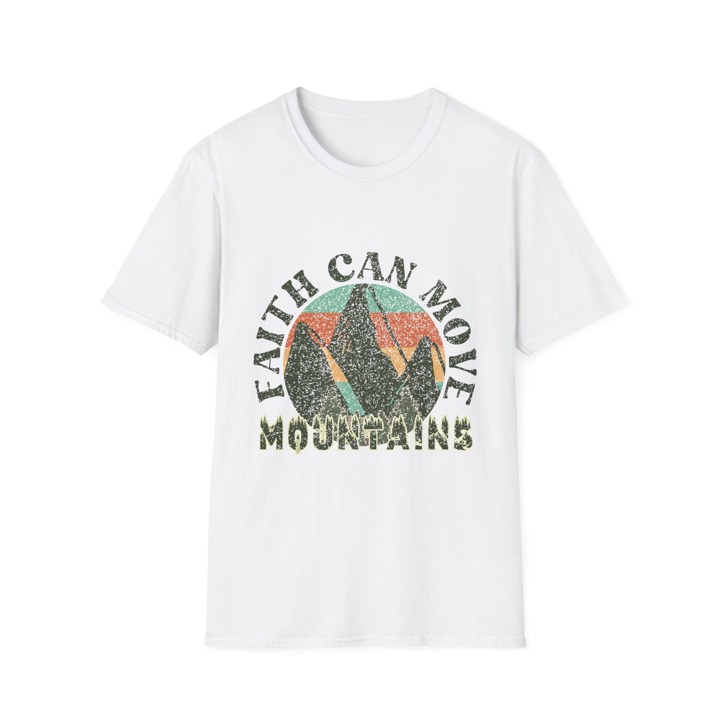 Faith Can Move Mountains T-Shirt — Vintage Mountain Faith Graphic Tee