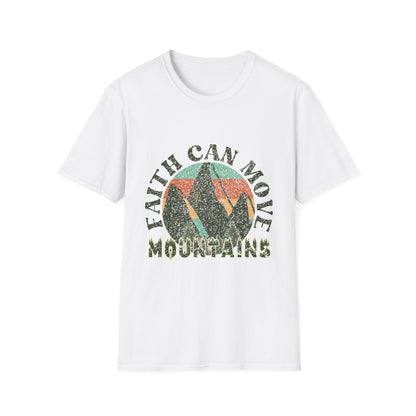 Faith Can Move Mountains T-Shirt — Vintage Mountain Faith Graphic Tee