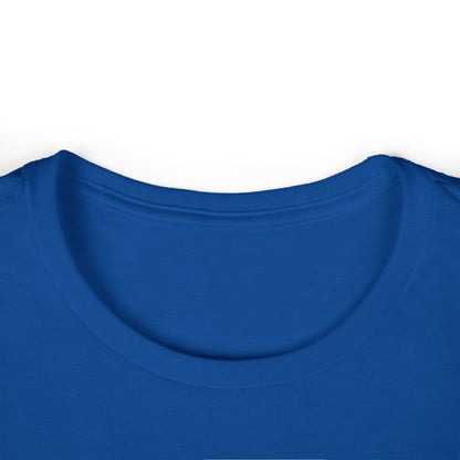 Close-up of a blue shirt collar on a white background