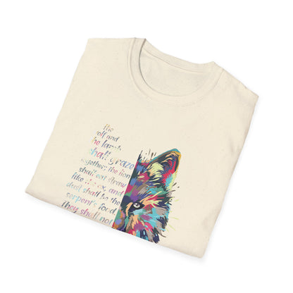 Isaiah 65:25 Wolf Christian T-Shirt, Prophetic Faith Tee