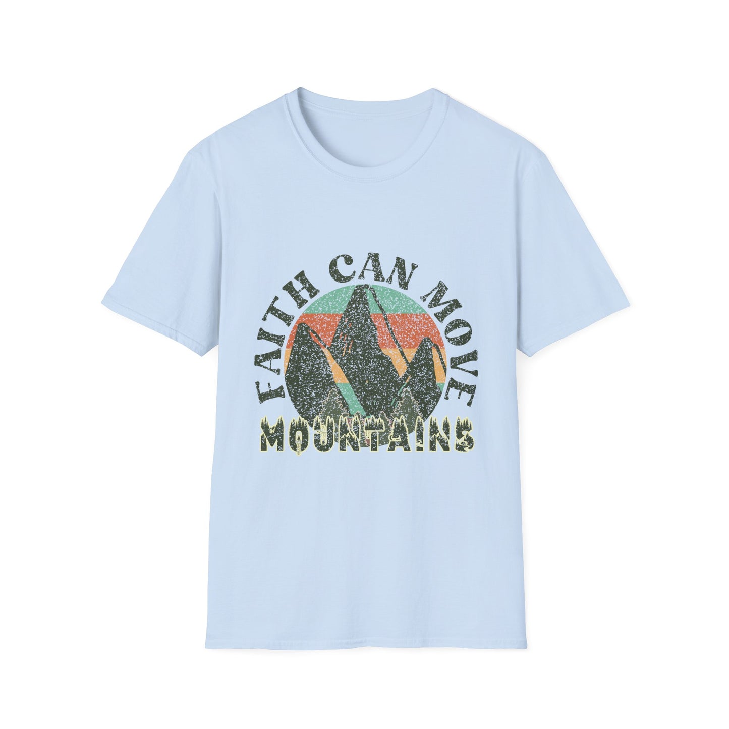 Faith Can Move Mountains T-Shirt — Vintage Mountain Faith Graphic Tee
