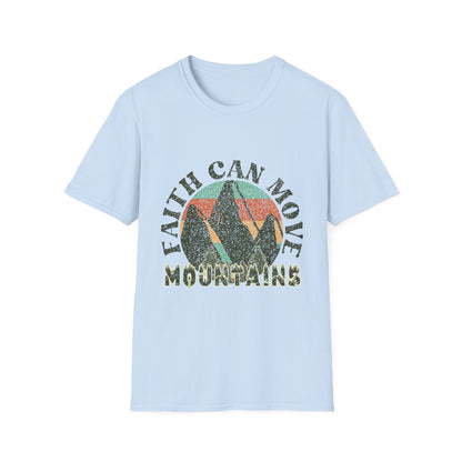 Faith Can Move Mountains T-Shirt — Vintage Mountain Faith Graphic Tee