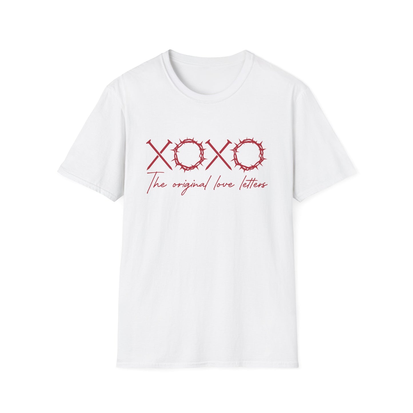 The Original Love Letters T-Shirt - Christian Cross XOXO Crown Thorns Tee