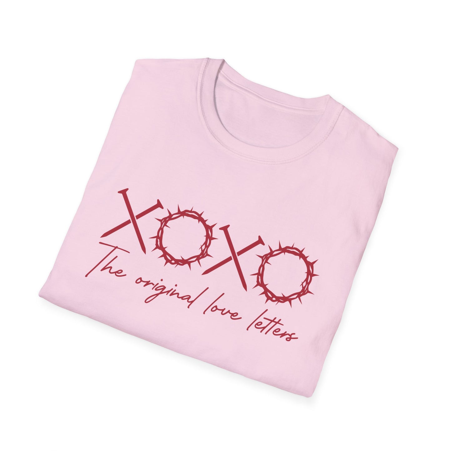 The Original Love Letters T-Shirt - Christian Cross XOXO Crown Thorns Tee