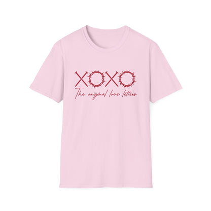 The Original Love Letters T-Shirt - Christian Cross XOXO Crown Thorns Tee