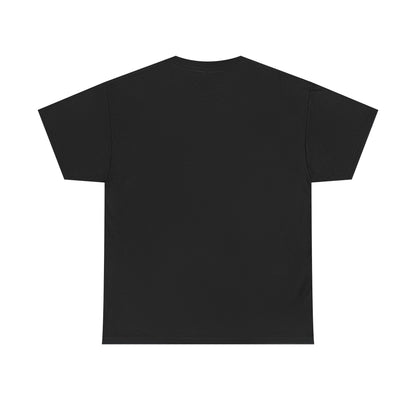 Black t-shirt on a white background
