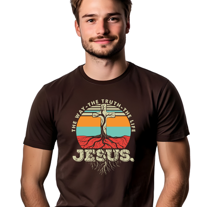 Jesus is the Way Truth and Life Christian t-shirt John 14:6 design