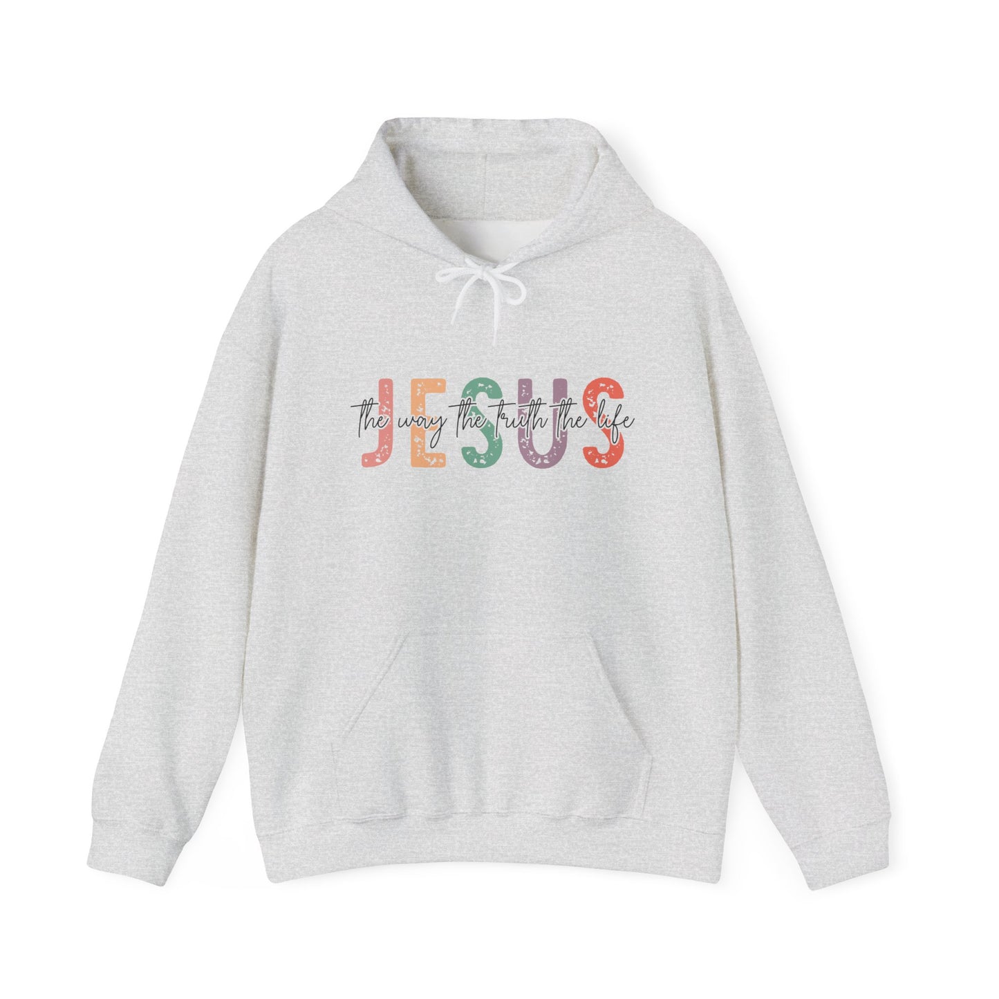Jesus The Way Truth and Life sweatshirt featuring John 14:6 grey