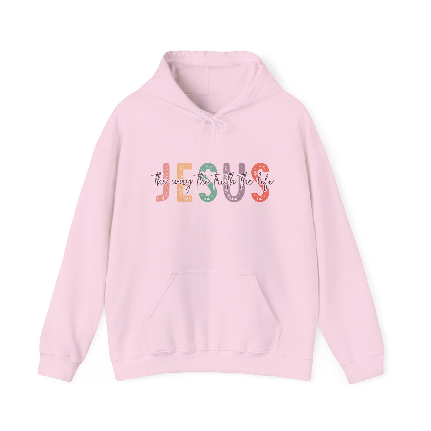 Jesus The Way Truth and Life sweatshirt featuring John 14:6 pink